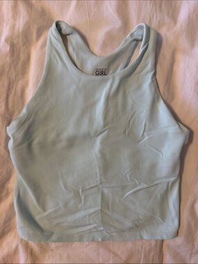 Athleta mint colore High-Neck Racerback Crop sports bra tank